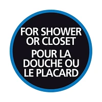 Tringle de douche à tension réglable Mainstays avec embouts décoratifs