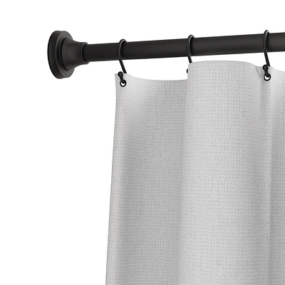 Mainstays Adjustable Tension Shower Curtain Rod with Decorative Finials