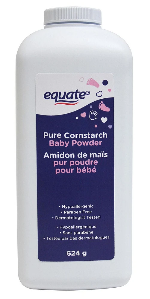Equate Poudre d'amidon de maïs pur pour bébés - Original 624G