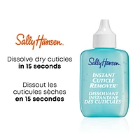 Sally Hansen Instant Cuticle Remover™, formule gel à base de camomille et d'aloès, dissout les cuticules, peut être utilisé pour les callosités Elimine les cuticules