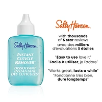 Sally Hansen Instant Cuticle Remover™, formule gel à base de camomille et d'aloès, dissout les cuticules, peut être utilisé pour les callosités Elimine les cuticules