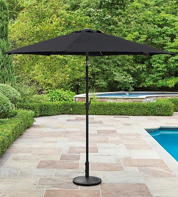 Parasol de marché rond pour patio de 2,7 m HOMETRENDS Résiste à la décoloration