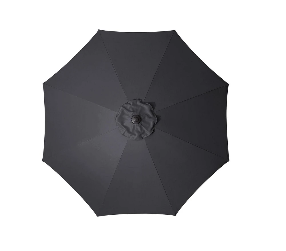 Parasol de marché rond pour patio de 2,7 m HOMETRENDS Résiste à la décoloration