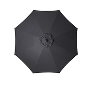 Parasol de marché rond pour patio de 2,7 m HOMETRENDS Résiste à la décoloration