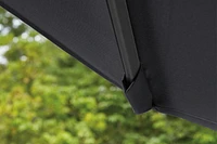Parasol de marché rond pour patio de 2,7 m HOMETRENDS Résiste à la décoloration