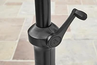 Parasol de marché rond pour patio de 2,7 m HOMETRENDS Résiste à la décoloration