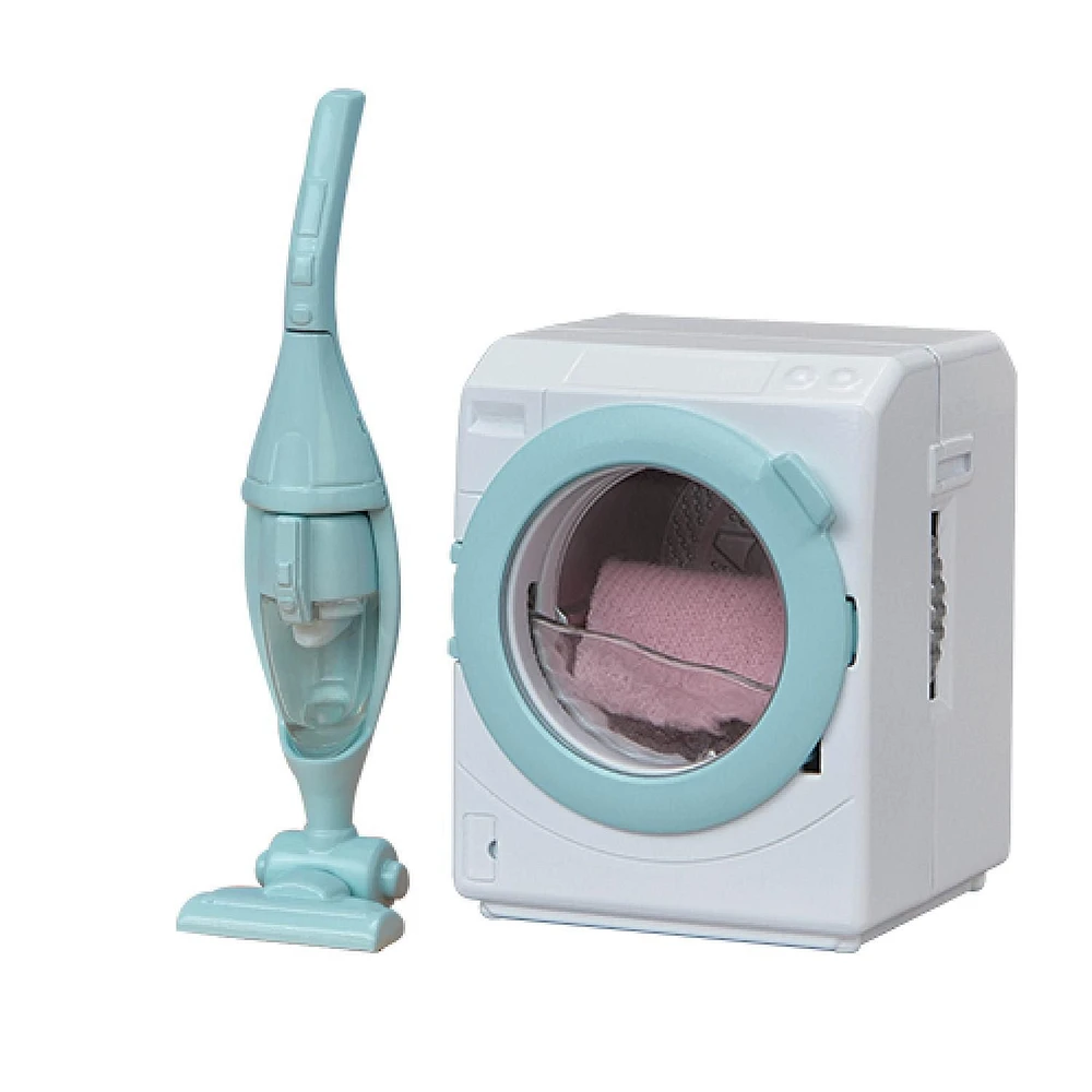 Calico Critters Laundry & Vacuum Cleaner, Dollhouse Furniture and Accessories with "Working" Features