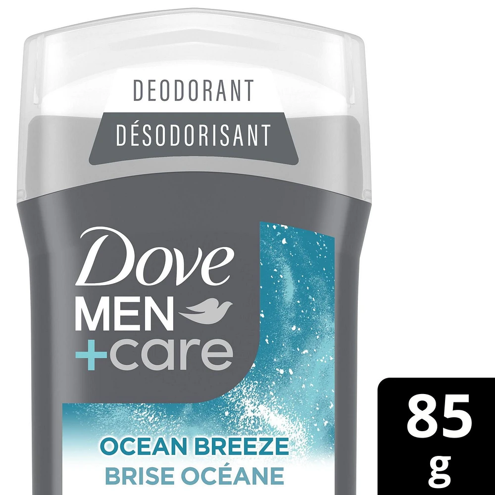 Dove Men+Care Deodorant Stick aluminum-free deodorant formula for 72H protection Ocean Breeze with ¼ moisturizing cream