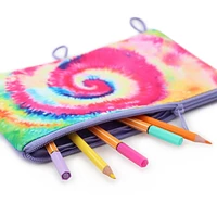 Pen+Gear 3 Loop EVA Rainbow Tie Dye Binder Pencil Pouch