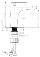 American Imaginations -in. W Rectangle Bathroom Undermount Sink Set In Biscuit