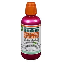 TheraBreath Anticavity Fluoride Mouthwash, Sparkle Mint, Dentist Formulated, 473ml, Therabreath Anti Cavity