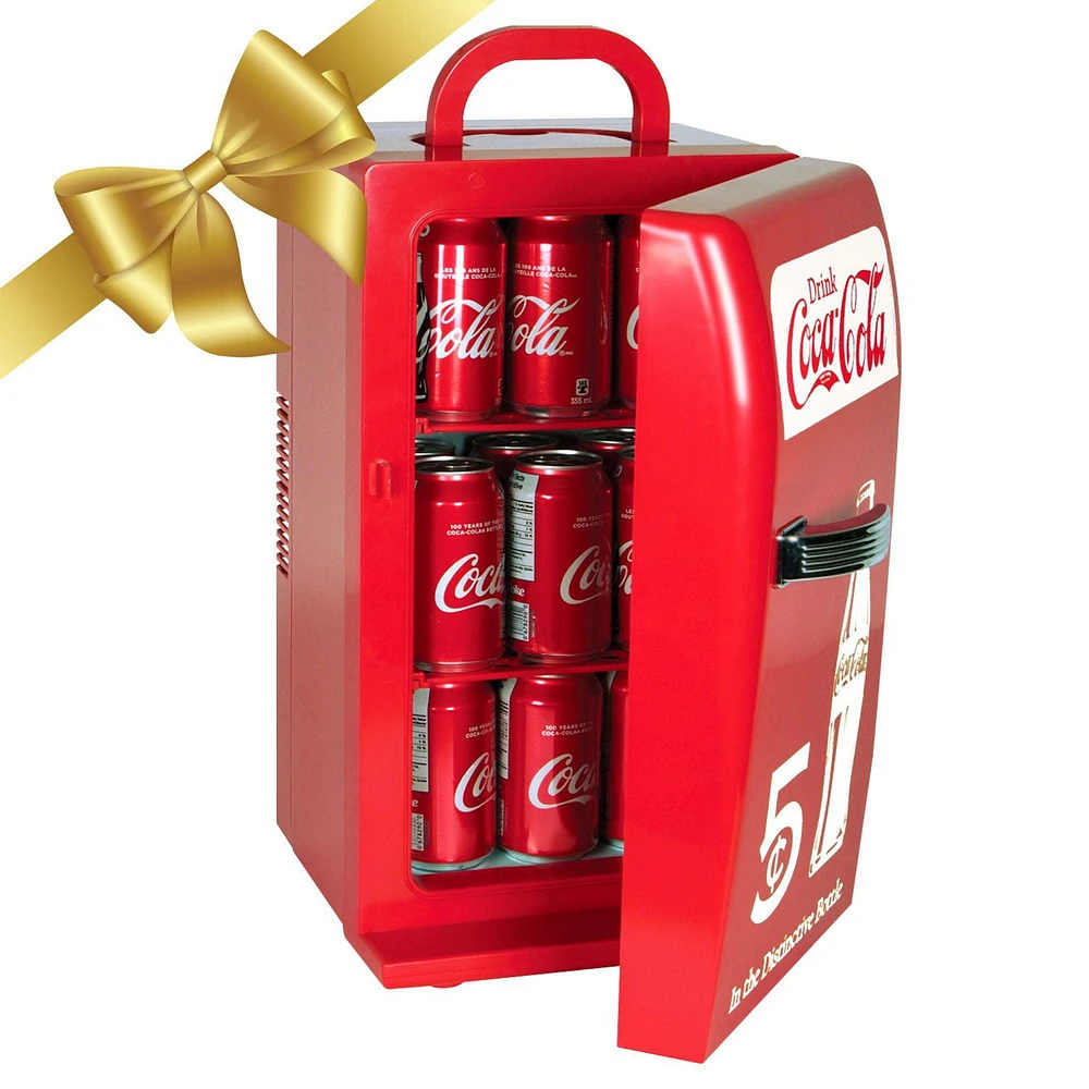 Coca-Cola Can Cooler, Portable Beverage Chiller for Cans, Ideal for Home, Office & On-the-Go