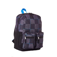 Jetstream Twin-Pocket Backpack, Plaid, Multi Pocket backpack