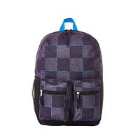 Jetstream Twin-Pocket Backpack, Plaid, Multi Pocket backpack