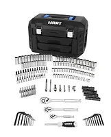 HART 215-Piece Mechanics Tool Set, Multiple Drive, Chrome Finish, 6 and 12 Point Sockets