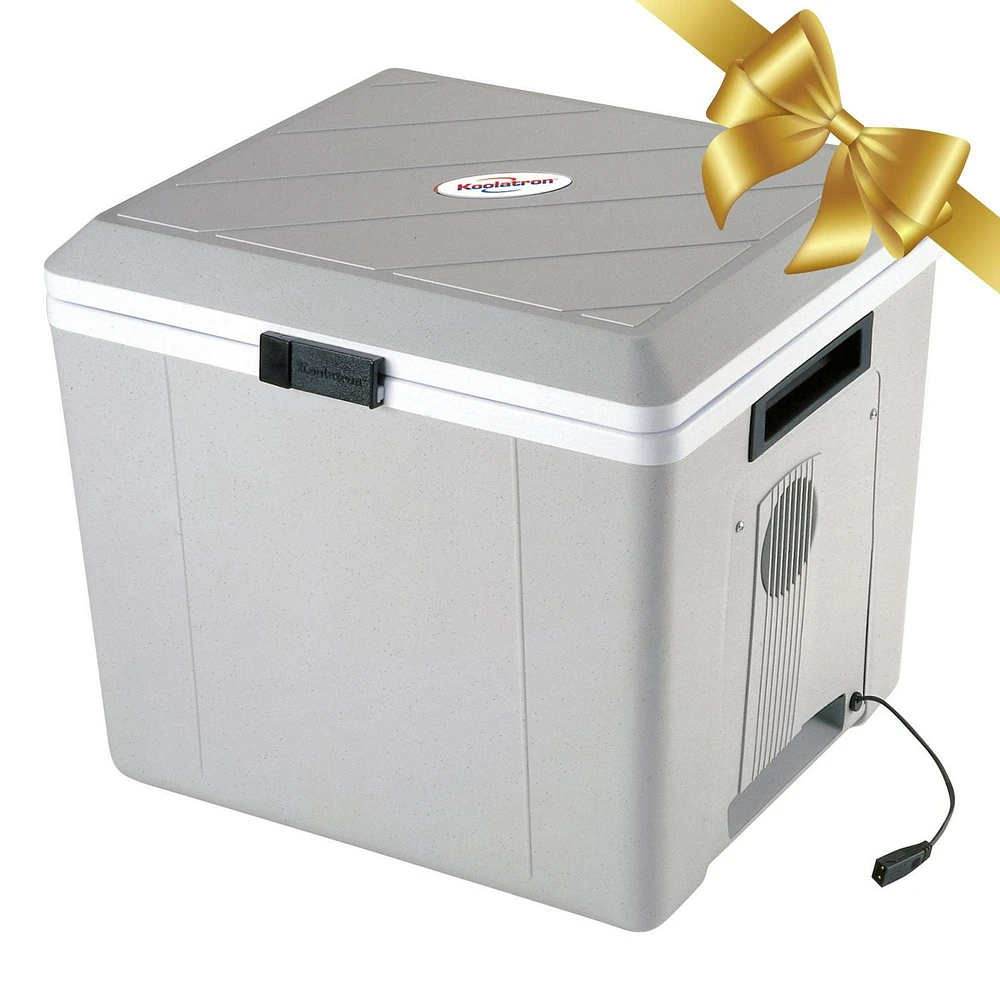 Koolatron 12V Electric Cooler/Warmer, 27L (29 qt) Thermoelectric Car Fridge, Portable Mini Fridge, Gray