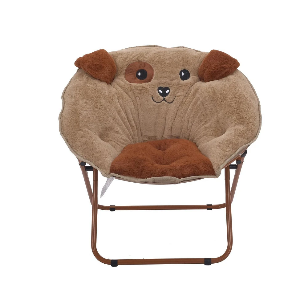 Dog-Embrodiery kids moon chair