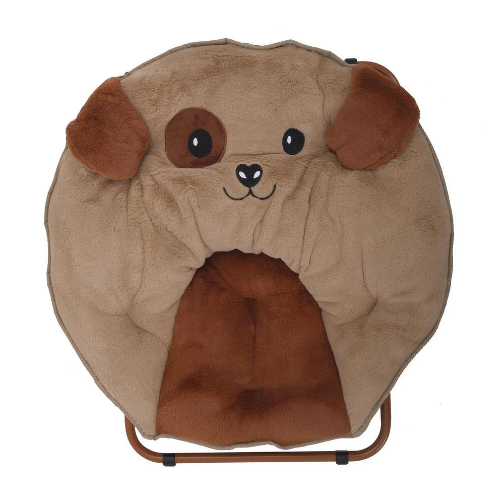 Dog-Embrodiery kids moon chair