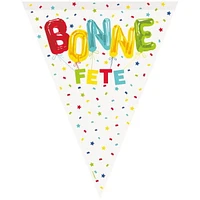 Bright Bonne Fete Flag Banner, 12 ft