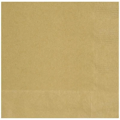 Gold Solid Lunch Napkins, 65ct