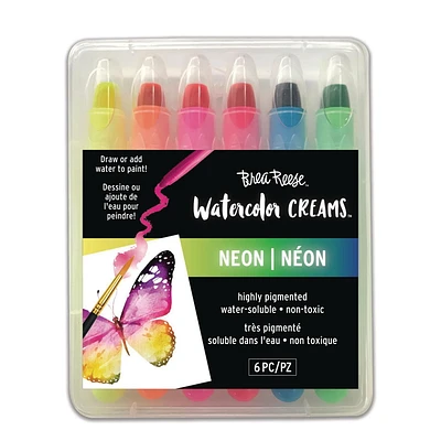 Brea Reese Neon Watercolor Creams, 6 pieces