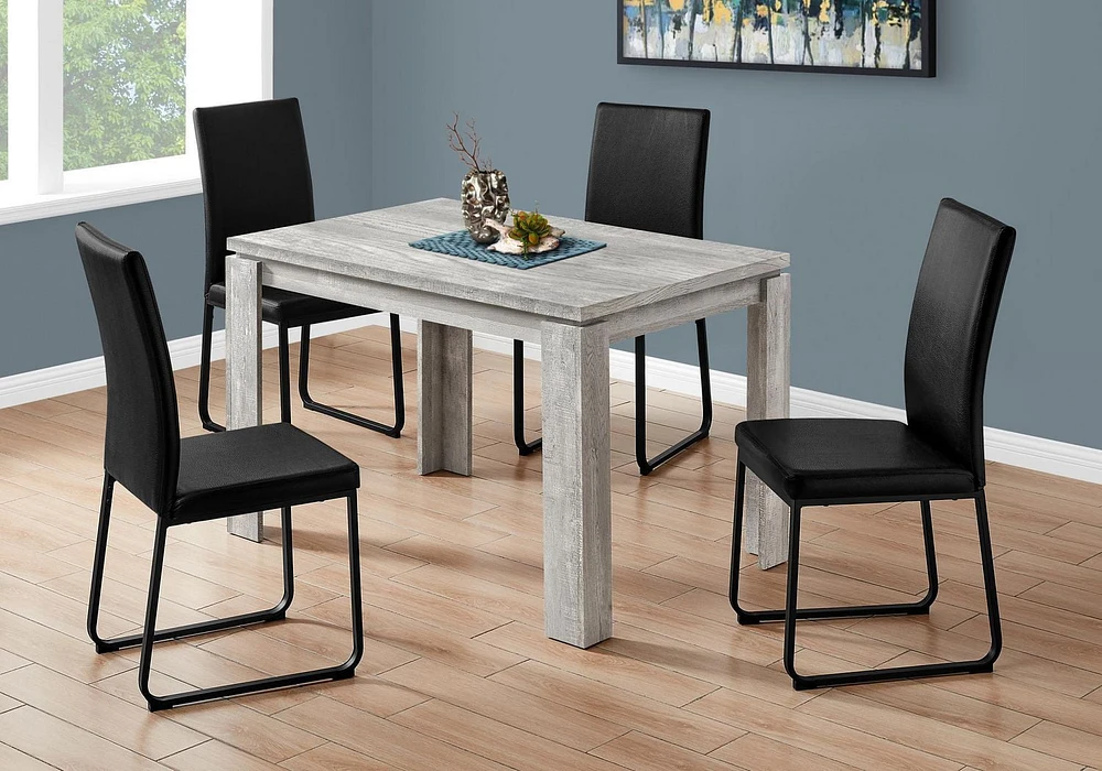 Monarch Specialties Dining Table, 48" Rectangular, Small, Kitchen, Dining Room, Laminate, Grey, Contemporary, Modern