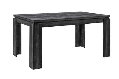 Monarch Specialties Dining Table, 60" Rectangular, Kitchen, Dining Room, Laminate, Black, Contemporary, Modern