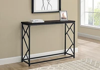 Monarch Specialties Accent Table, Console, Entryway, Narrow, Sofa, Living Room, Bedroom, Metal, Laminate, Brown, Black, Contemporary, Modern