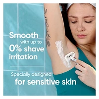 Cartouches de rechange de rasoir Gillette Venus Extra doux Sensible pour femmes pour peau sensible, cartouches de rechange à 5lames, 6unités 6CT