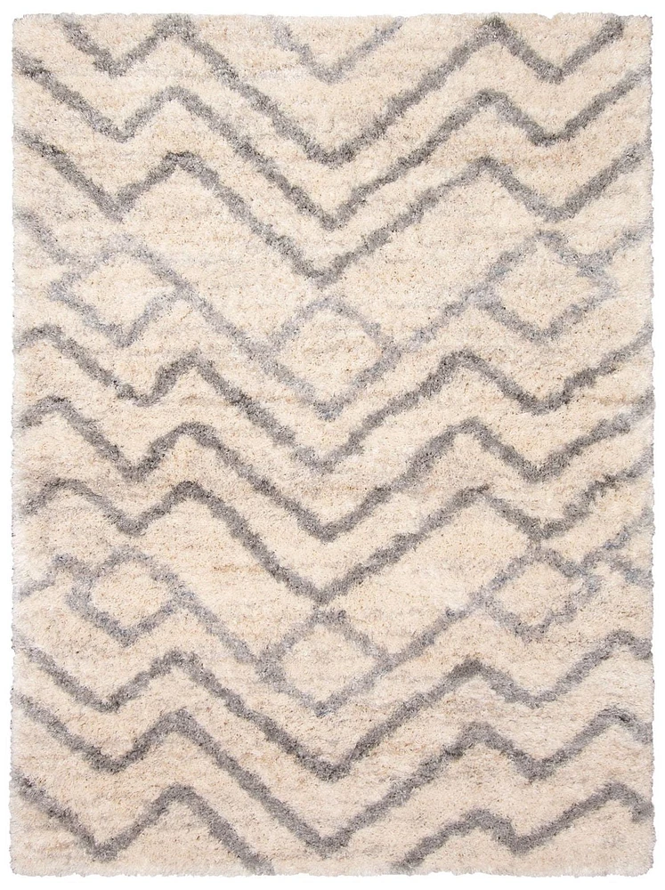 ECARPET Wavy Stripped Frieze Rug, Super Soft & Plush Suzana Collection