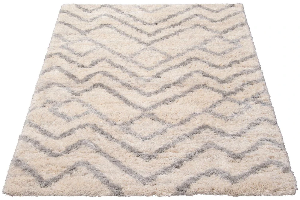 ECARPET Wavy Stripped Frieze Rug, Super Soft & Plush Suzana Collection