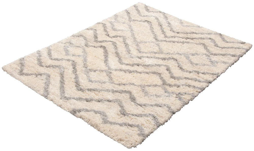 ECARPET Wavy Stripped Frieze Rug, Super Soft & Plush Suzana Collection