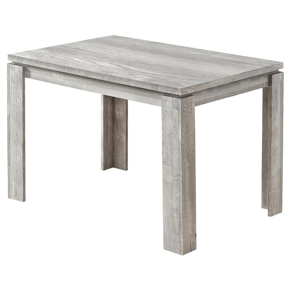 Monarch Specialties Dining Table, 48" Rectangular, Small, Kitchen, Dining Room, Laminate, Grey, Contemporary, Modern