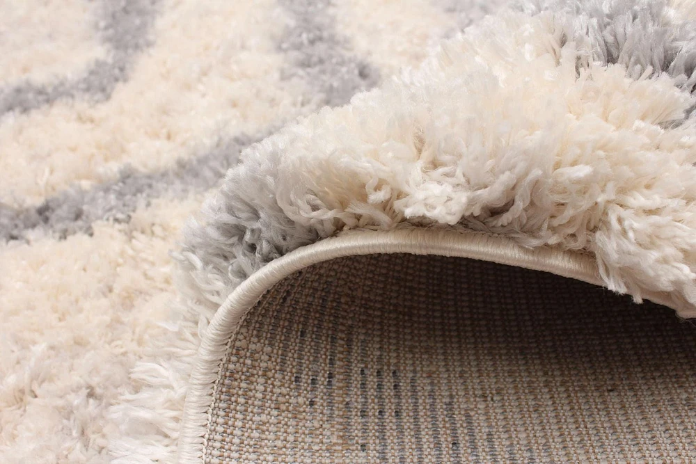 ECARPET Wavy Stripped Frieze Rug, Super Soft & Plush Suzana Collection