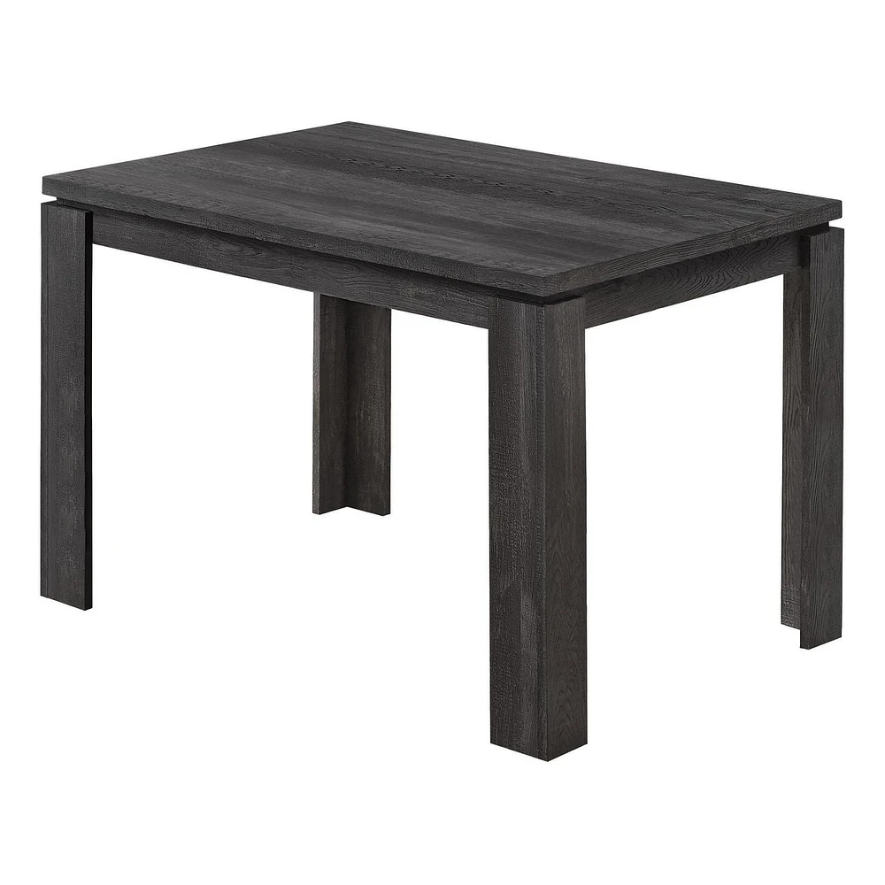 Monarch Specialties Dining Table, 48" Rectangular, Small, Kitchen, Dining Room, Laminate, Black, Contemporary, Modern