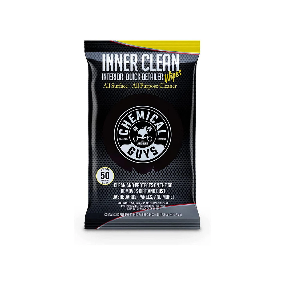 Chemical Guys Innerclean interior quick detailer & protectant car wipes