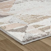 Rug Branch Cadence Abstract Indoor Area Rug, Beige Brown, Modern - Living Room, Bedroom, Dining Room, and Kitchen<br>