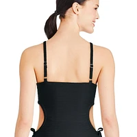 Maillot de bain 1 pièce à motif ajouré George pour femmes