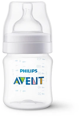 Philips Avent Anti-colic Baby Bottle, 4oz, 1 pack, SCY100/01