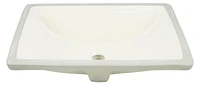 American Imaginations 20.75-in. W CSA Rectangle Bathroom Undermount Sink Set In Biscuit