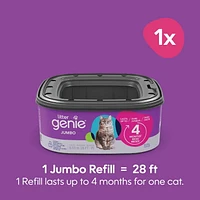 Litter Genie Jumbo - 1pk, Up to 4 months of supply for one cat - litter bags