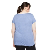 T-shirt avec encolure en V George Plus pour femmes Tailles 1X-4X