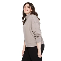 Chandail avec demi-fermeture éclair George Plus pour femmes Tailles 1X-4X