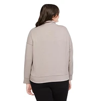 Chandail avec demi-fermeture éclair George Plus pour femmes Tailles 1X-4X