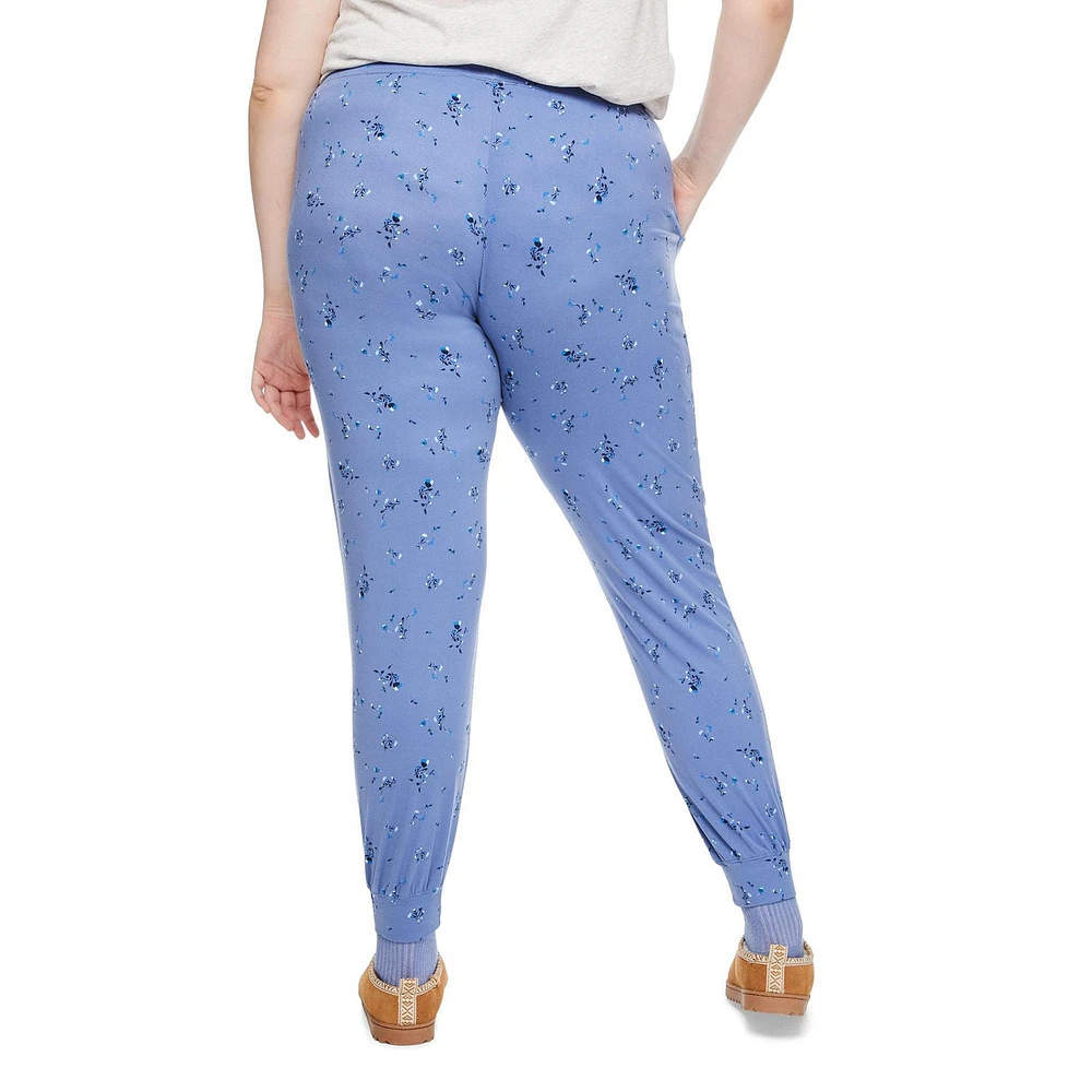 George Women's Plus Peached Jersey Jogger, Sizes 1X-3X