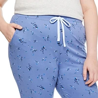 George Women's Plus Peached Jersey Jogger, Sizes 1X-3X