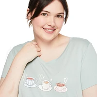 George Women's Plus V-Neckline Tee, Sizes 1X-3X
