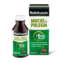 Robitussin Liquid Mucus & Phlegm 100 ml, 100 ml