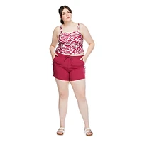 George Plus Women's Ruched Tankini, Sizes 1X-3X