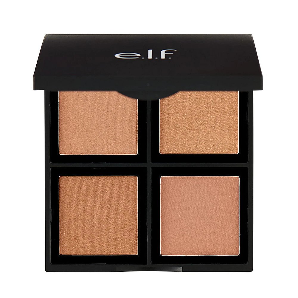 e.l.f. Cosmetics Bronzer Palette, Bronzed Beauty, Bronzer Palette, 13.9g